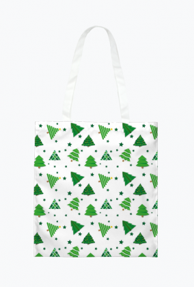 Torba w choinki - świąteczna torba full print