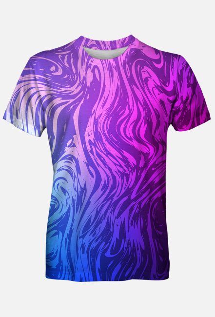 Koszulka Full Print - Marmurowa Fala