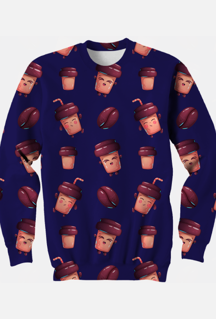 Bluza Full Print - Coffee Boom