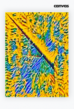 3D głębiej żółto - niebieski