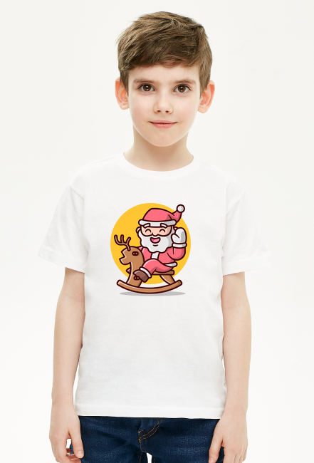 Koszulka Chłopięca - Szczęśliwy Mikołaj