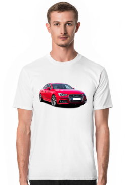Audi A4 koszulka męska z A4
