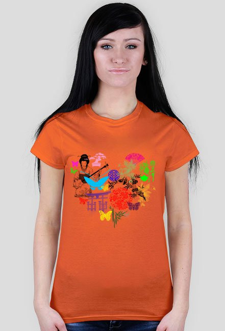 Heart of Japan - T-shirt z japońskim motywem