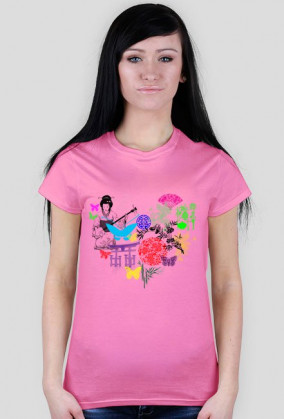 Heart of Japan - T-shirt z japońskim motywem