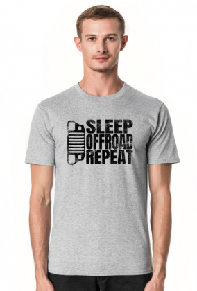 SLEEP OFFROAD REPEAT Jeep Wrangler YJ T-shirt męski, koszulka