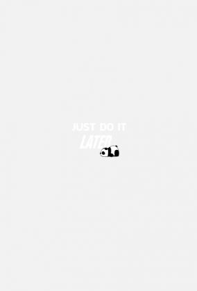 Just do it LATER - Panda (bluzka damska) jg