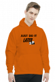 Just do it LATER - Panda (bluza męska kaptur) cg