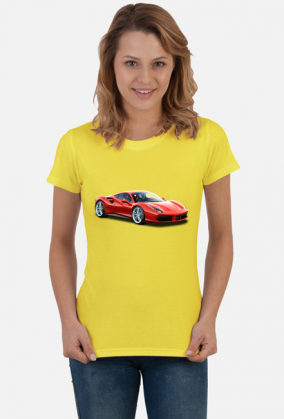 Ferrari 488 GTB koszulka damska Ferrari 488 GTB