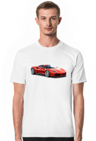 Ferrari 488 GTB koszulka męska Ferrari 488 GTB