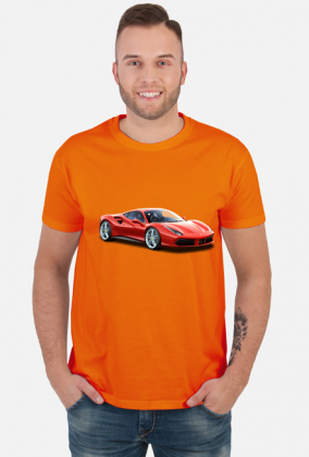 Ferrari 488 GTB koszulka męska Ferrari 488 GTB