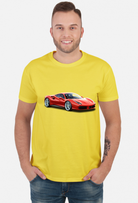 Ferrari 488 GTB koszulka męska Ferrari 488 GTB