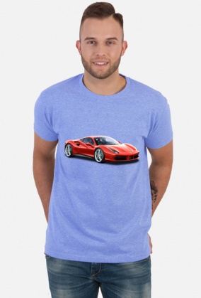 Ferrari 488 GTB koszulka męska Ferrari 488 GTB