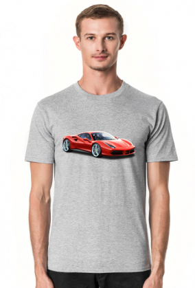 Ferrari 488 GTB koszulka męska Ferrari 488 GTB
