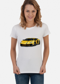 Lamborghini Aventador koszulka damska z Lamborghini Aventador