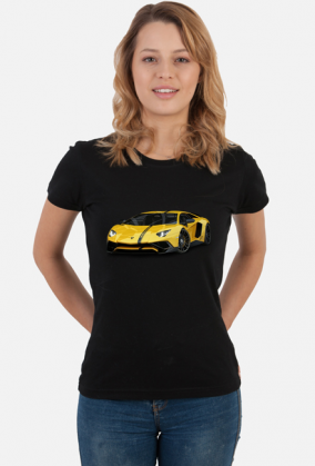 Lamborghini Aventador koszulka damska z Lamborghini Aventador
