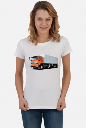 Sinotruk 340 koszulka damska z ciężarówką TIR