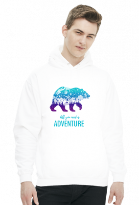 Bluza męska górska-  ALL YOU NEED IS ADVENTURE  Góry, mountains