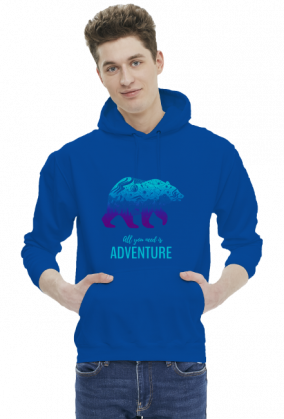Bluza męska górska-  ALL YOU NEED IS ADVENTURE  Góry, mountains
