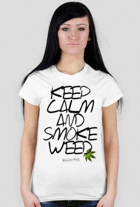 Koszulka keep calm and smoke weed