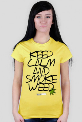 Koszulka keep calm and smoke weed