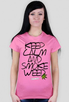 Koszulka keep calm and smoke weed