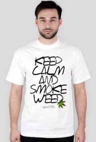 Koszulka keep calm and smoke weed