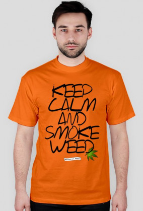 Koszulka keep calm and smoke weed