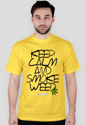 Koszulka keep calm and smoke weed