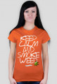 Koszulka keep calm and smoke weed (white)