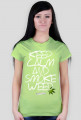 Koszulka keep calm and smoke weed (white)