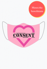 Consent - maseczka, soft pink