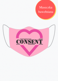 Consent - maseczka, soft pink