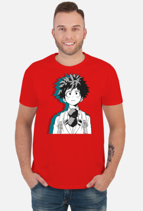 My Hero Academia Manga Izuku Midoriya (Męski T-Shirt)