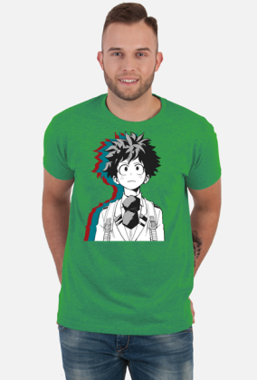 My Hero Academia Manga Izuku Midoriya (Męski T-Shirt)