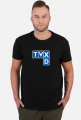 T-shirt męski "TVP XD" czarny