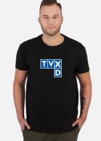 T-shirt męski "TVP XD" czarny