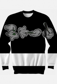 BLUZA ROLL YOUR WEED FULLPRINT BEZ KAPTURA