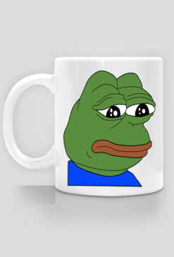 Kubek Smutna Żaba Sad Frog Meme
