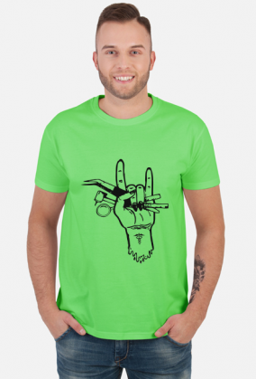 T-shirt męski narzędzia dentystyczne