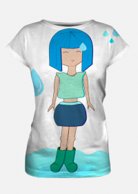 Koszulka deszczowa dziewczyna