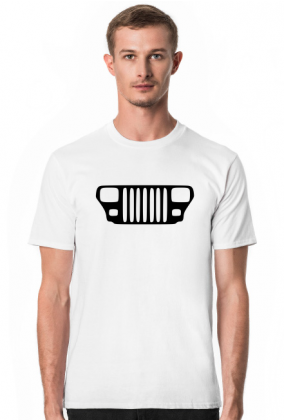 Jeep Wrangler YJ Grill T-shirt męski, koszulka