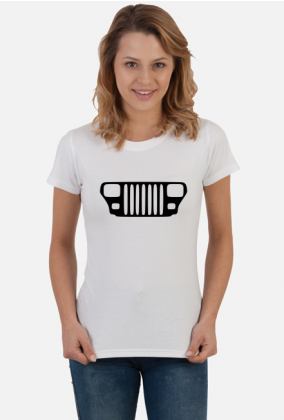 Jeep Wrangler YJ Grill T-shirt damski, koszulka