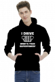 I Drive What's your Superpower? JEEP Wrangler CJ Grill, Bluza z kapturem męska