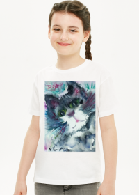 koszulka dziecięca z kotem