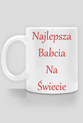 Kubek - Najlepsza Babcia na Świecie - czerwony