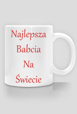 Kubek - Najlepsza Babcia na Świecie - czerwony
