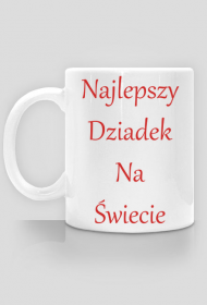 Kubek - Najlepszy Dziadek na Świecie - czerwony