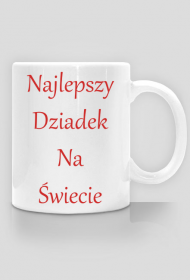 Kubek - Najlepszy Dziadek na Świecie - czerwony