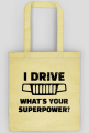 I Drive What's your Superpower? JEEP Grand Cherokee WJ Grill, Torba