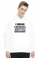 I Drive What's your Superpower? JEEP Cherokee XJ Grill, Bluza z kapturem męska